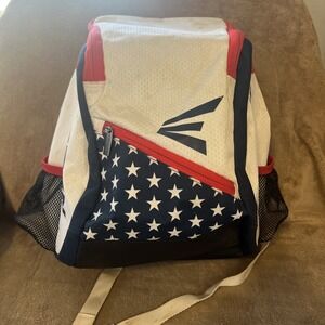 Easton Game Ready Baseball Softball Backpack Bag Red White Blue Sporting Goods